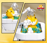 Bloques De Construcción Para Niños Garfield Serie Vida Familiar Figuras De Anime Gato Cartoon Modelo DIY Juguetes Regalos De Fiestas - details 8
