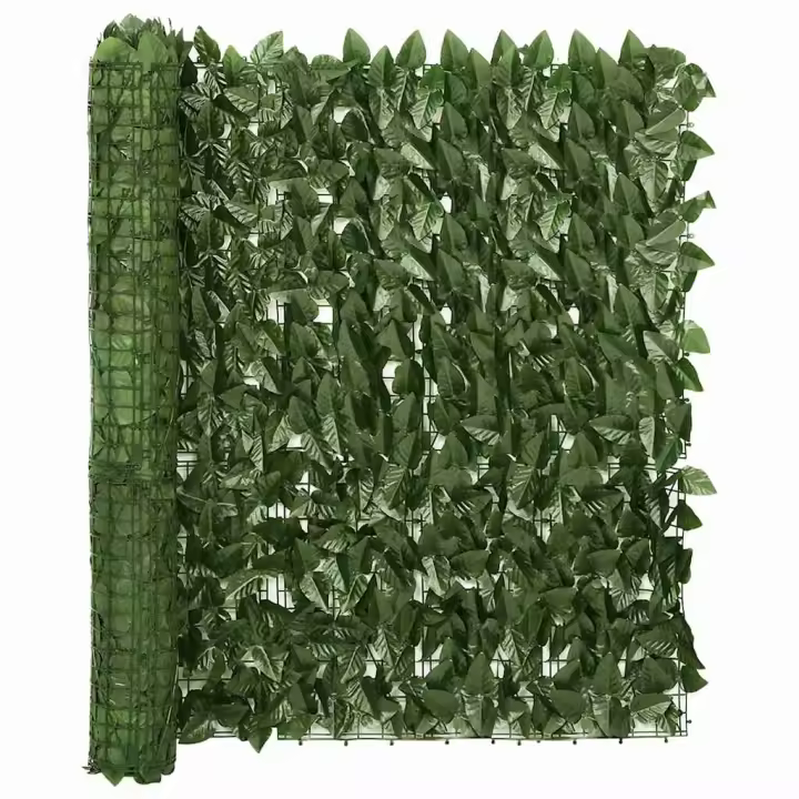 Toldo para balcón con hojas verde oscuro 300x100 cm - 1