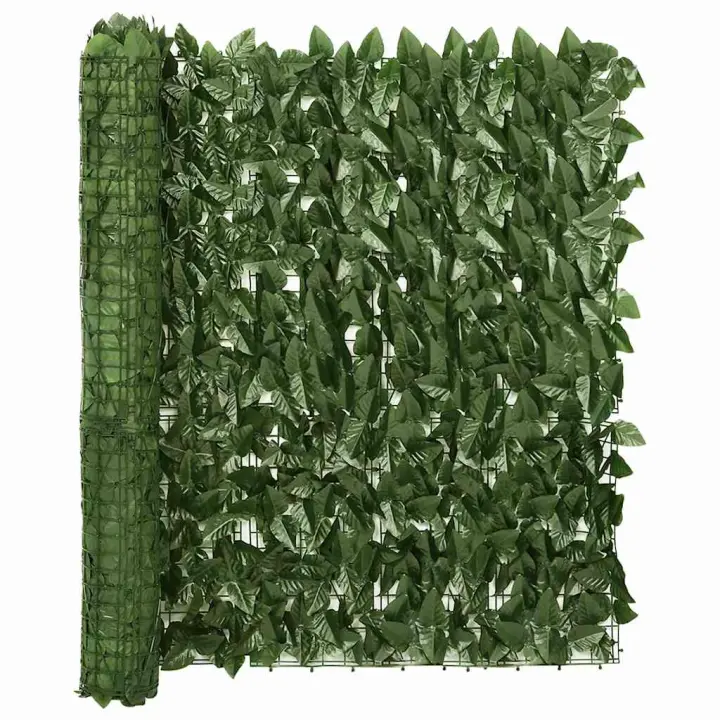 Toldo para balcón con hojas verde oscuro 300x100 cm - 1