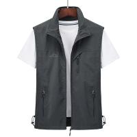 Chaleco De Pesca Casual Rápido Secado Multifuncional De Diseño Delgado Con Bolsillos Para Montañismo Trabajo Ropa Exterior - details 2