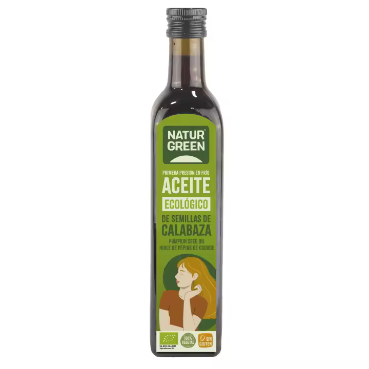 Naturgreen Aceite de Semilla de Calabaza Ecológico 500 Ml - Rico en Ácidos Grasos Insaturados - 1