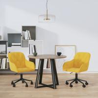 vidaXL Sillas de comedor giratorias 2 uds terciopelo en color Azul/Gris oscuro/Marrón y más | cómodas modernas ergonómicas para comedor cocina salón hogar - details 7