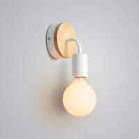 Base De Lámpara Nórdica De Madera E27 Retro Soporte Para Luz De Mesa Y Pared Iluminación Interior Para Dormitorio Y Sala De Estar Decoración Negra De Hogar Fijaciones - details 4
