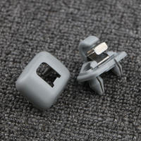 Par De Clips De Visera Solar Gris Para Audi A1 A3 A4 B6 B7 A5 Q3 Q5 2012-2017 Accesorios De Interior Piezas De Repuesto - details 0