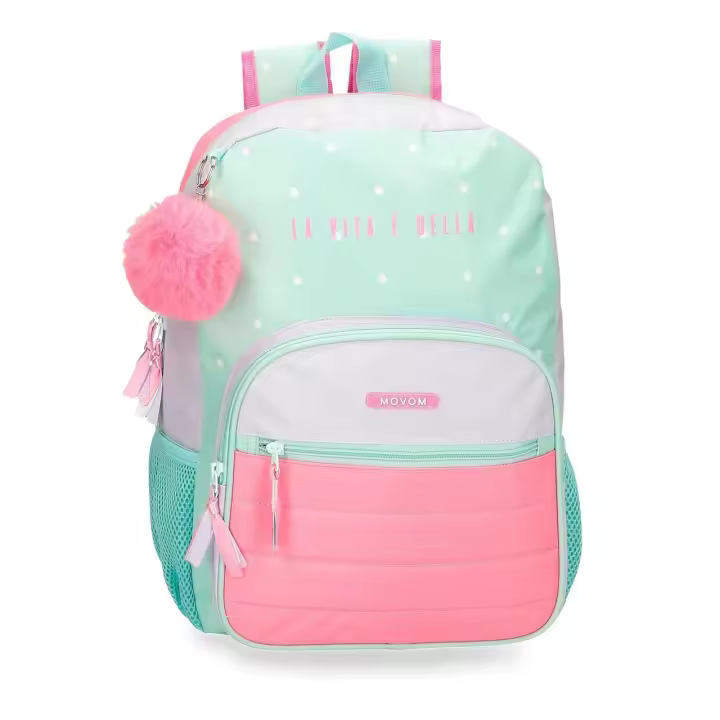 Movom Mochila Escolar Poliéster La Vita È Bella Verde - 1