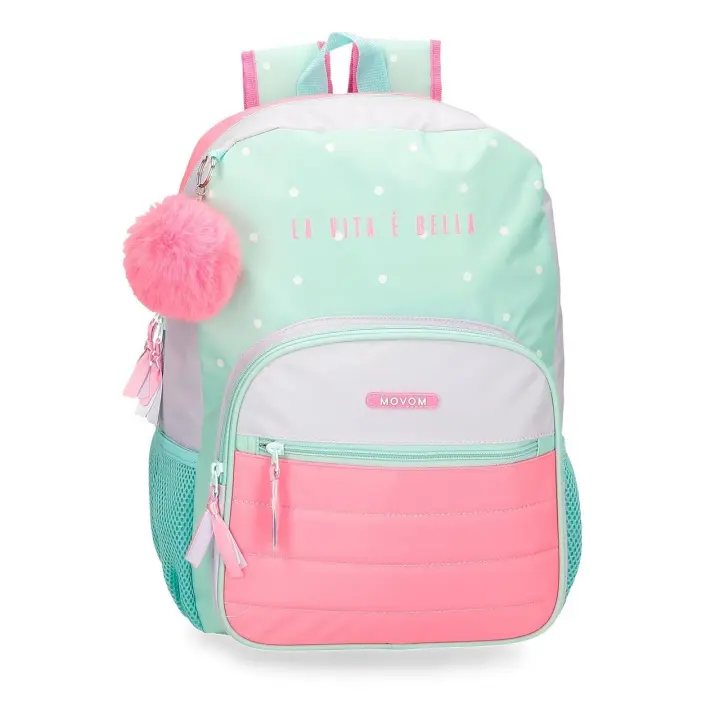 Movom Mochila Escolar Poliéster La Vita È Bella Verde - 1