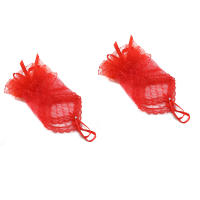 Guantes De Encaje Retro Para Mujer Elegantes Y Vacíos En Negro Rojo Y Blanco Para Bodas Y Fiestas Accesorios De Guantes Cortos De Boda - details 11