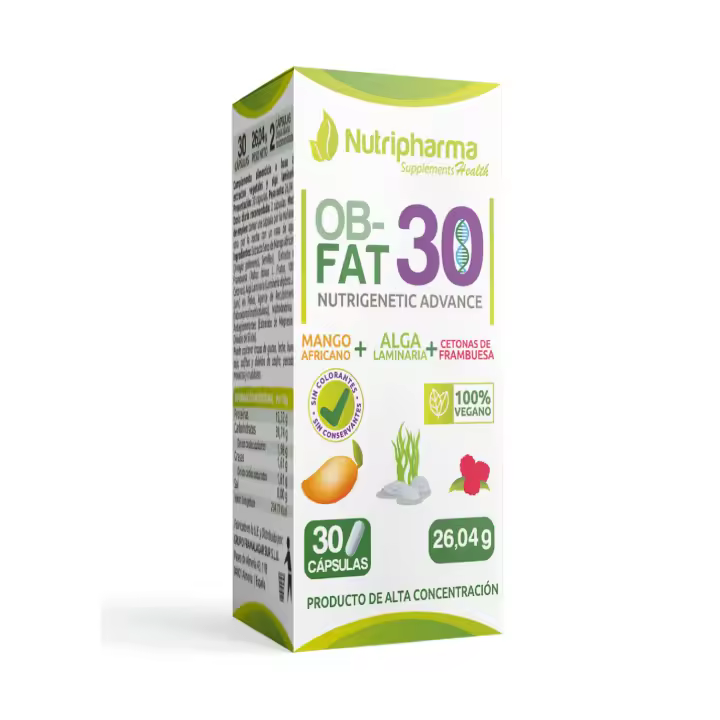 OB-FAT 30 | Nutrigenética Avanzada Para Ayudarte a Reducir La Obesidad | Nutripharma Supplements - 1