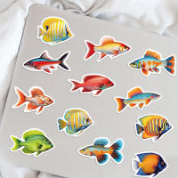 50pcs Pegatinas De Peces Lindos Para Móvil Laptop Luggage Skateboard Material Resistente Al Agua Para Edad Adulta - details 2