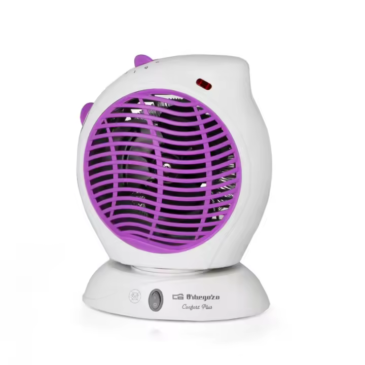 Calefactor Orbegozo FH 5580, control ajustable de temperatura, posición ventilador, 2 velocidades, 2000 W - 1