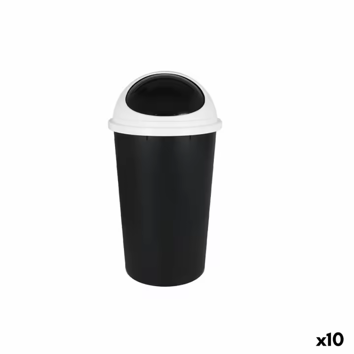 Papelera Tontarelli Small hoop (10 Unidades) Blanco 25 L - 1