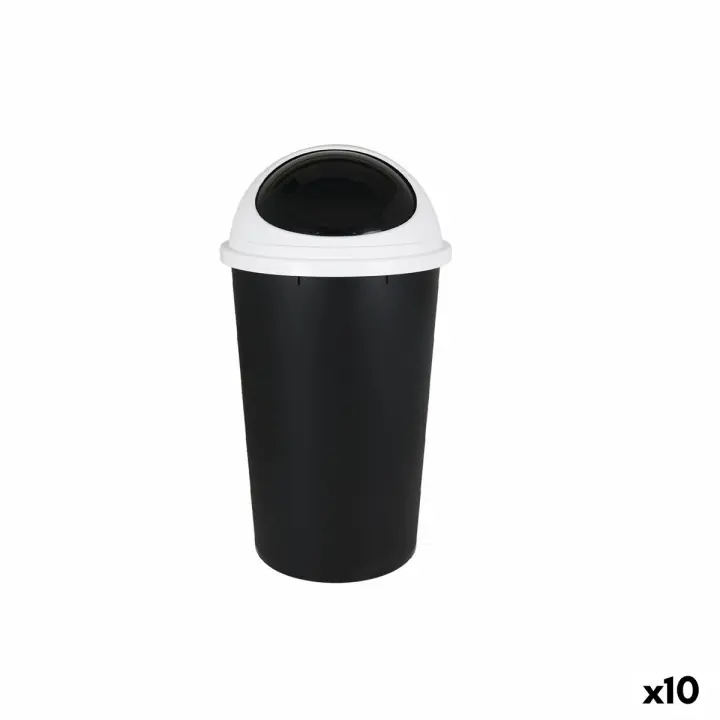 Papelera Tontarelli Small hoop (10 Unidades) Blanco 25 L - 1