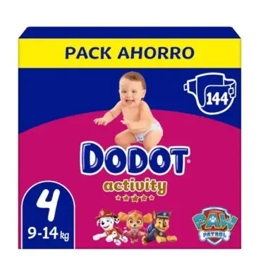 Pañales Dodot Box Activity Talla 4 (144 Uds) – Máxima Protección para Bebés Activos - 1
