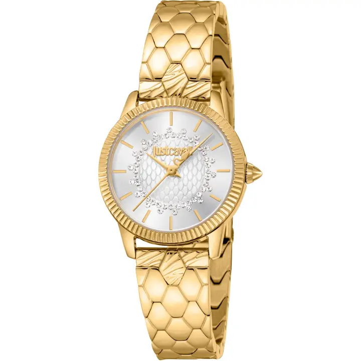 Reloj de pulsera Just Cavalli Just Cavalli Glam Chic Daydreamer - JC1L258M0235 correa color: Gris plata Oro amarillo Dial Mother of Pearl Nácar Blanco antiguo Mujer - 1