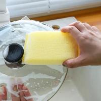 5/20Pcs Esponja De Lavar Platos Espesa Para Limpieza De Cocina Paño De Limpieza Multiusos Escobilla De Lavar Absorbente - details 2
