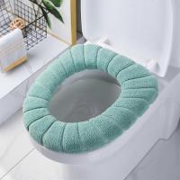 Funda de Inodoro y Gruesa, juego de 5 piezas, fabricada en Fibre elástico Cálida, fácil de instalar, comodidad óptima. - details 1