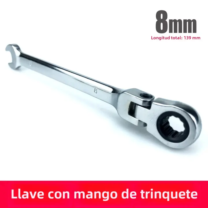 Juego De Llaves De Cabeza Flexibles Y Rasquete Para Reparación De Coches Herramienta Universal De Crámer Vanadio Acero Multifuncional - 1