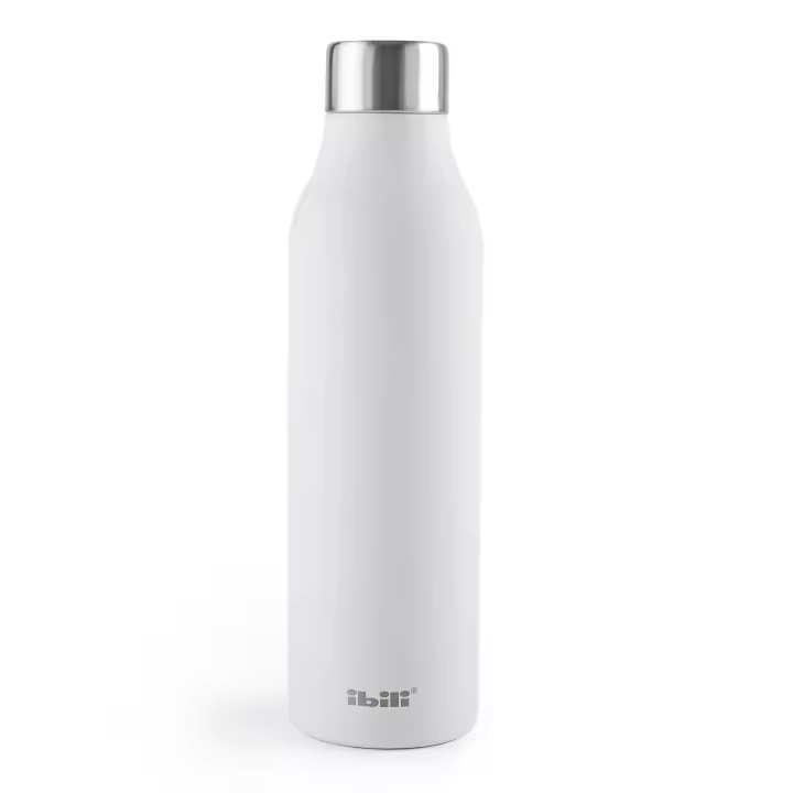 IBILI - Botella Térmica Reutilizable de 0.5L en Acero Inoxidable de Doble Pared. Pure - 1