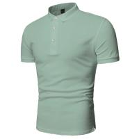 Camisa Polo De Algodón Para Hombre Manga Corta Estilo Casual Moda Verano Colores Contrastantes Camisetas Top Para Diario - details 7