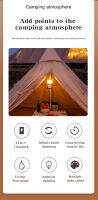 Lámpara De Aceite Vintage Portátil 4000mAh Para Camping Luz De Tenda Decoración De Festival Uso Exterior Emergencia Y Interior - details 2
