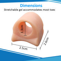 Pexmen Separadores De Dedos De Gel Suave 2/4/10Pcs Corrector De Hallux Valgus Y Dedo Encogido Para Cuidado Del Pie Herramienta Ortopédica De Silicona No Eléctrica - details 5