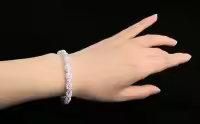 Pulsera De Encanto De Flores En Plata 925 Para Mujer Con Bola Hueca Ajustable Joyería De Boda Y Fiesta Regalo - details 2