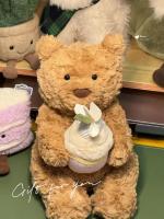 Muñeco De Peluche Jelly Cat 28cm Hug Cake Bartholomew Oso Con Gato Y Perro Juguete Interactivo Oso Teddy Regalo De Vacaciones Lindo Y Suave Para Niños - details 10