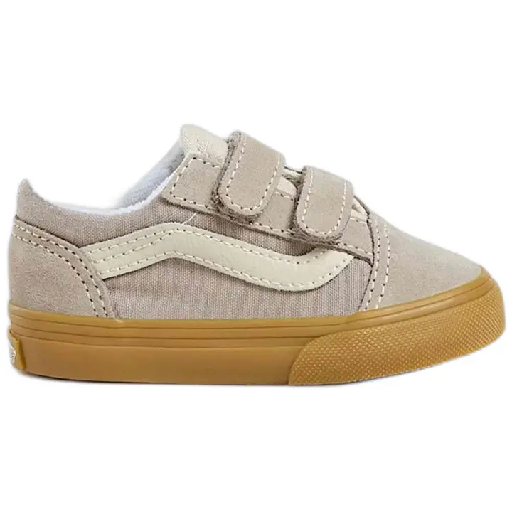 Zapatillas Vans Old Skool V para niños unisex en color gris - 1