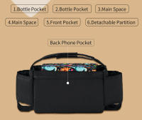 Bolsa de pañales insular bebé botella de leche bolsas de aislamiento momia bolsa de almacenamiento para bebé cosas colección cochecito accesorios cuidado del bebé - details 2