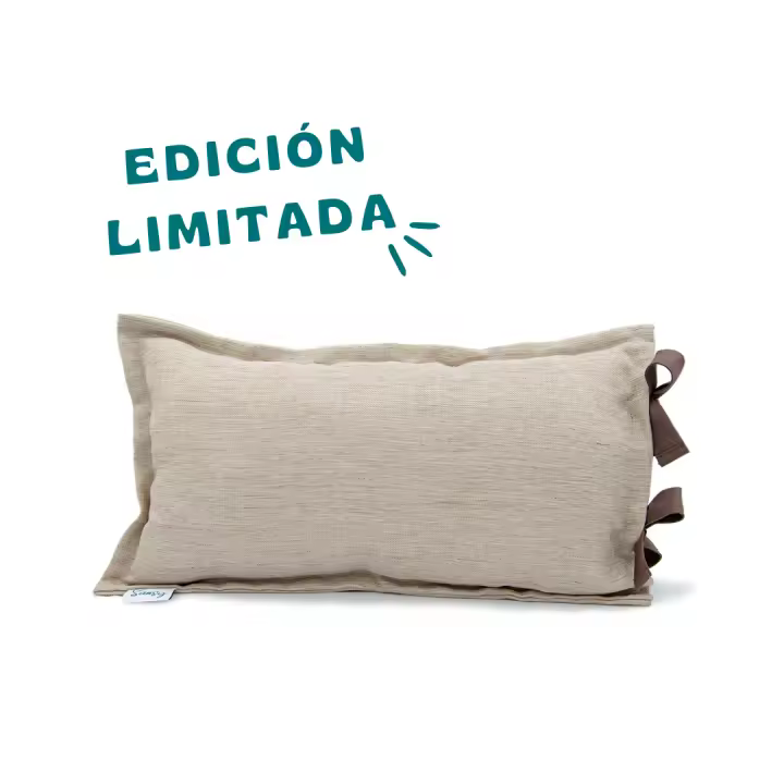 SANSY- Funda de cojín Runa en color Natural. 30x50. Poliéster. EDICIÓN LIMITADA. Fabricado en España - 1