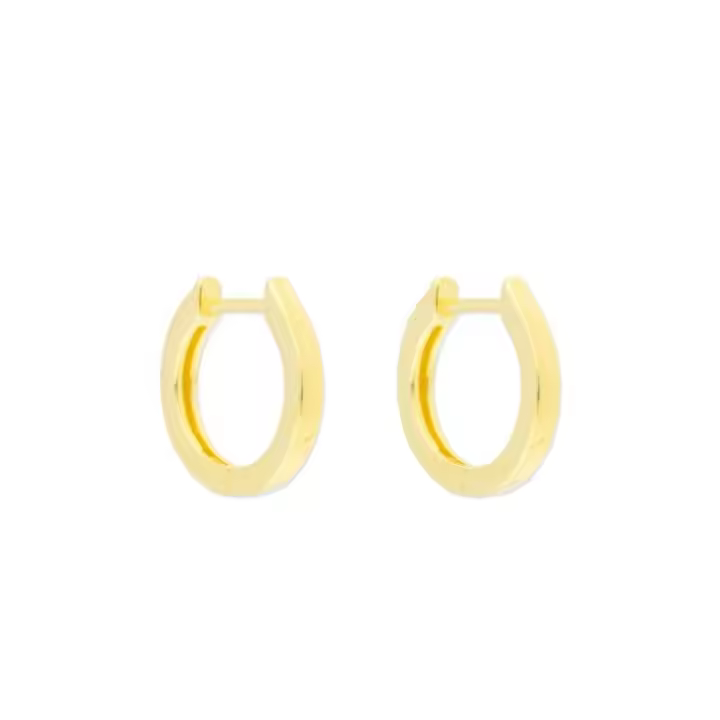 Aretes de Aro Clásicos, Dorados, 16 mm, Ref: CHP152914C - 1