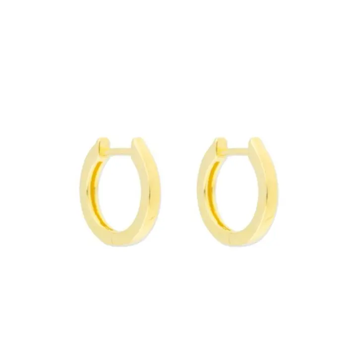 Aretes de Aro Clásicos, Dorados, 16 mm, Ref: CHP152914C - 1