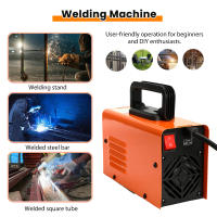 Máquina de soldadura portátil para el hogar,  soldador eléctrico de arco inversor,  compacto,  con corriente ajustable y enchufe europeo, MMA-250, soldadura para el - details 2