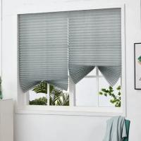 Cortinas De Blackout Adhesivas Para Ventanas Cortinas De Zorro Pleated De Tela No Tejida Para Decoración De Habitación Sala De Estar Balcón - details 2