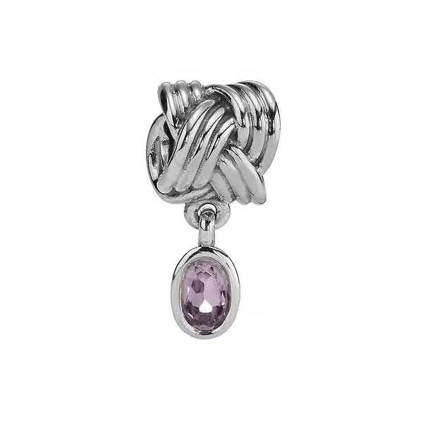 PANDORA Charm Colgante Amatista Plata de Ley Joyería Mujer - 1