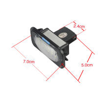 Luz De Placa De Matrícula LED Blanca ANGRONG 18 SMD Para Mercedes Benz C-Class W203 4D C230 C240 C280 2000-2007 6000K CANBUS Sí - details 0