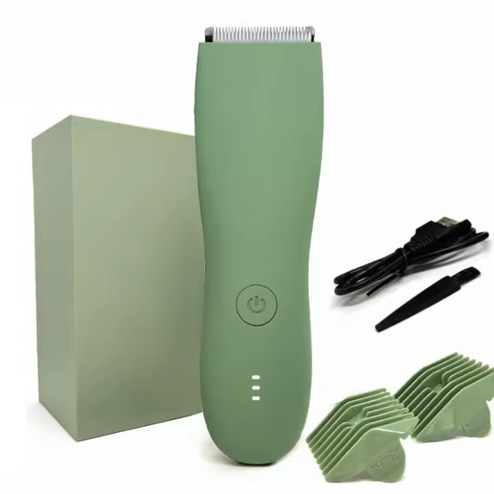 Afeitadora Eléctrica Para Hombres Trimmer De Cuerpo Recortador De Pecho Pubis Con Hoja Cerámica Reemplazable Corte Rápido Y Seco IPX7 Impermeable - 1
