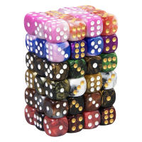 16mm D6 Azul Y Rojo Dados De Ajedrez De Acrílico Para Juegos De Mesa RPG DND Cubo De Dos Colores Esquinas Redondeadas Accesorios Para Clubes Y Fiestas En Barra - details 2