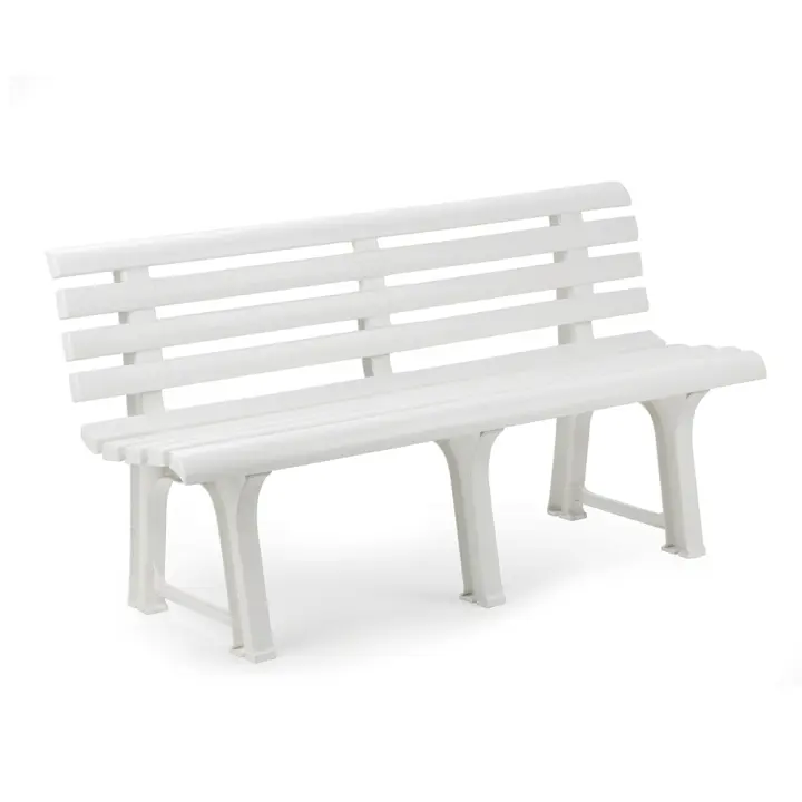 BANCO DE JARDIN COLOR: BLANCO 145x49x74cm MODELO: ORCHIDEA IPAE PROGARDEN - 1