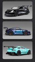 Coche De Carreras Miniatura Porsche 911 GT3 RS 1:32 Para Niños Con Luz Y Sonido Aleación Metal Diecast Coche De Colección Regalo - details 9
