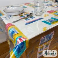 Mantel Hulehule Tex - Hule Transparente Estampado ciudad Composición 100% PVC Anti manchas Resistente al Agua - MAISON - details 1