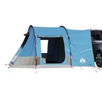 vidaXL Tienda de campaña de coche 2 personas impermeable gris-naranja en color Gris y naranja/Verde/Azul - details 2