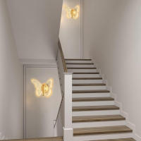 Lámpara De Pared Mariposa LED Iluminación Interior Para Dormitorio Sala De Estar Decoración De Escaleras Luz De Techo Estilo Contemporáneo Ajustable En Tres Colores - details 3