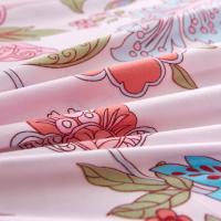 vidaXL Set funda de edredón estampado floral y rayas 200x220/80x80 cm - details 1