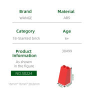 Bloques De Construcción Compatible Con Bloques De Crea Wange 34Pcs 2x2x3 Inclinatorios Accesorios MOC Para DIY Juguete Para Niños Regalo Caja - details 1