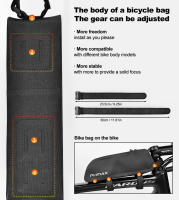 Bolsa De Marco De Bicicleta PHMAX Gran Capacidad Impermeable Accesorios De Bicicleta Para Ciclismo Negro Adecuado Para Mountain Bike Y Road Bike - details 3