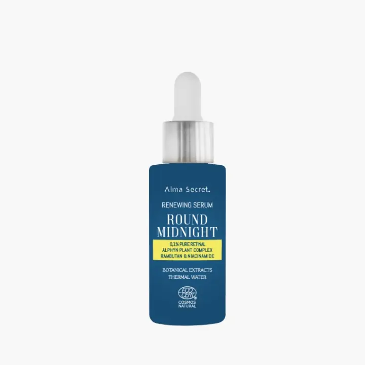 Sérum Round Midnight 0,1% Retinal puro - Alma Secret - Un tratamiento de alta potencia que renueva, unifica el tono, reduce manchas, reafirma, alisa arrugas y rejuvenece. - 1