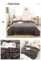 Manta De Terciopelo Coral Japonesa 300gsm Estilo Primavera Verano Suave Y Fluffy Falso Piel De Mocoso Cubierta De Sofá Sólida Manta De Cama En Cuadros - details 15