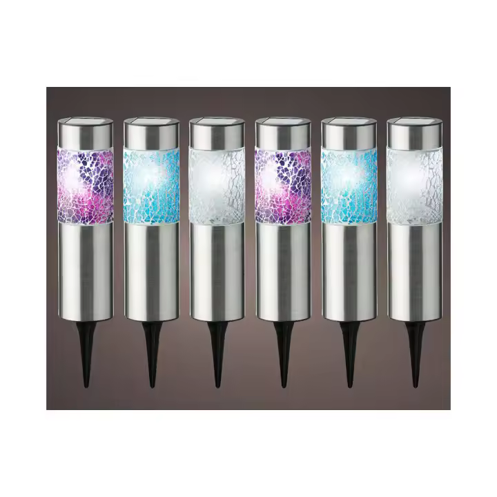 Set de estacas solares de jardín Lumineo Gaudi Luz LED Baliza - 1