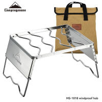 Soporte Portátil Para Barbacoa Multifuncional Antiviento Plegable Para Todas Las Estaciones Acero Inoxidable Camping Grill BBQ - details 0
